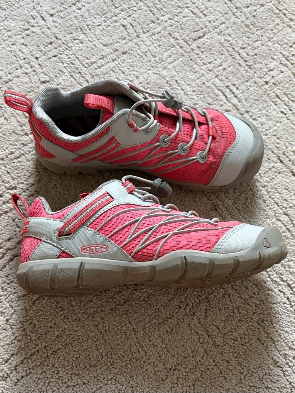 KEEN Kids Pink and Gray Active Sneakers